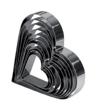Stampo Cuore inox d.14 cm. h 5 cm Martellato