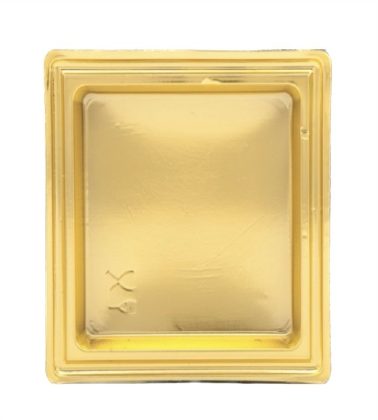 Monoporzione quadrata oro 9x9 cm Martypack (100 pz)