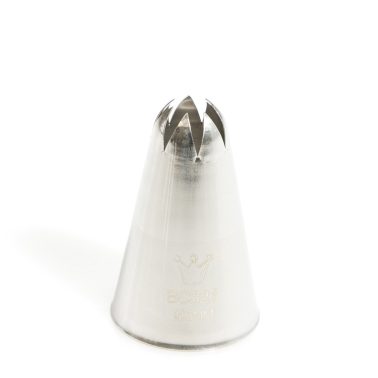 Bocchetta decorative stella a punta chiusa (Mod:BC 326) D.8 mm Inox Martellato