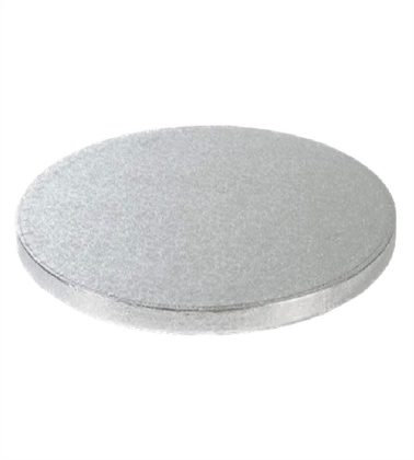 Cakeboard tondo argento 25cm x H 1,2 WFD (5 pezzi)