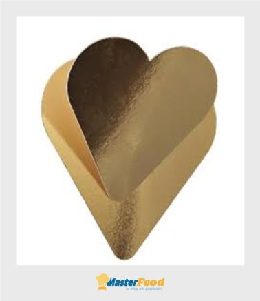 Piatto cuore medio oro sottotranche 31 x 28 Novaservice