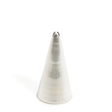Bocchetta decorative stella a foro chiuso (Mod:BC 320) D. 2 mm Inox Martellato