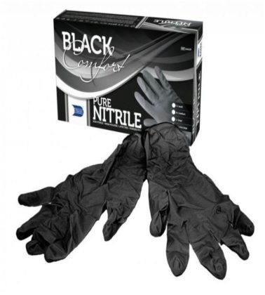 Guanti nitrile neri (misura L) pz.100 Imballaggi