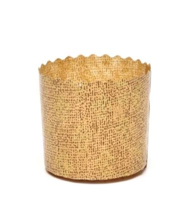 Stampo da cottura forma Panettone gr.100 in carta (fila da pz.10) Novaservice